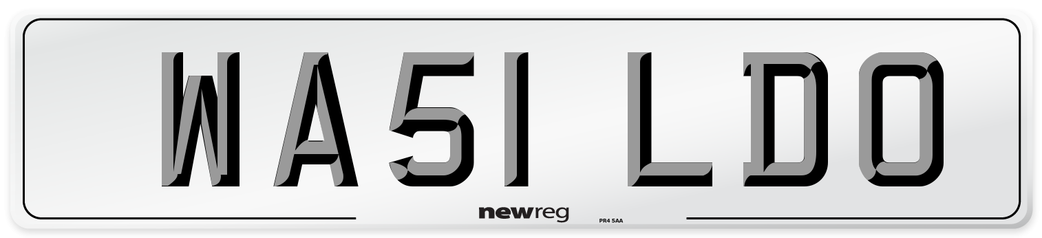 WA51 LDO Number Plate from New Reg